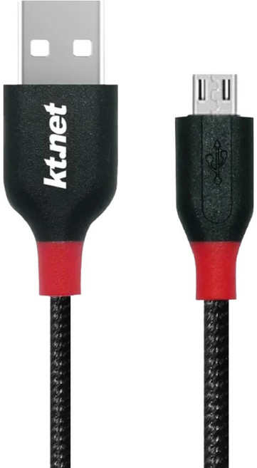 KTnet 廣鐸 USB-安卓充電傳輸線 G111 2A 1.2m, 黑色, 1條