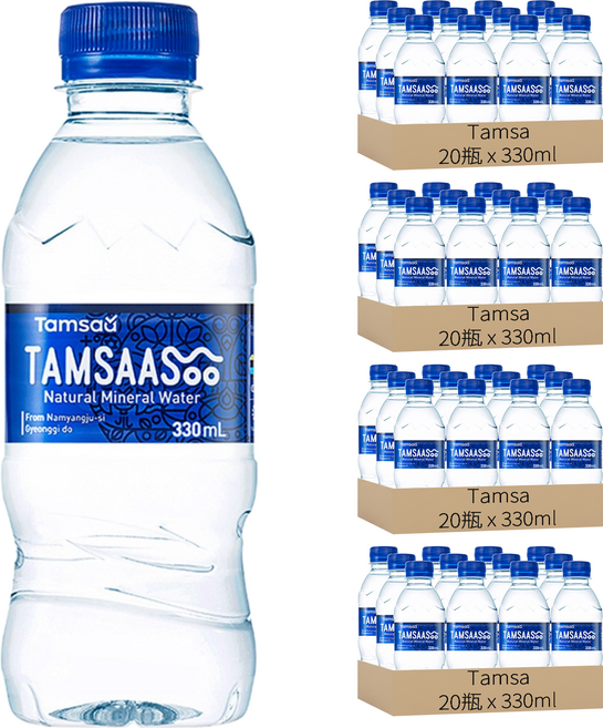 Tamsaa 天然水, 330ml, 80瓶