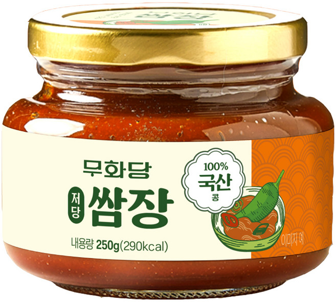 무화당 저당 알룰로스 쌈장, 250g, 1개