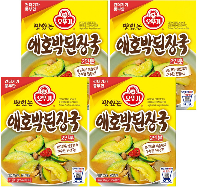 OTOKI 不倒翁 即食櫛瓜大醬湯調理包, 36g, 4盒