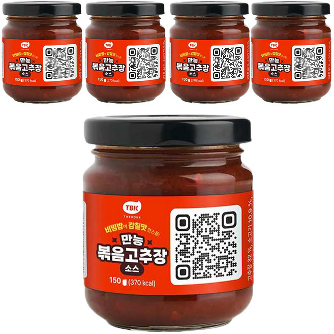 TBK 만능볶음고추장소스, 150g, 5개