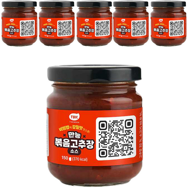 TBK 만능볶음고추장소스, 150g, 6개