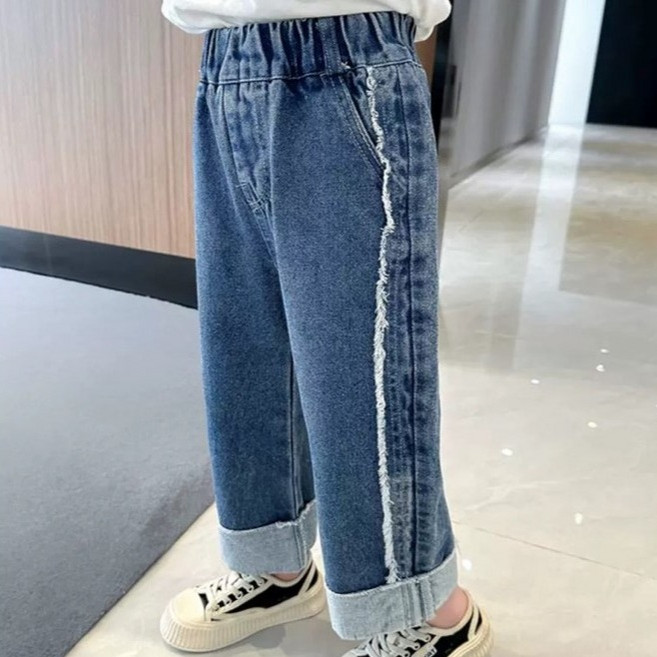 아르베 아동용 쿠카 롤업 데님 팬츠