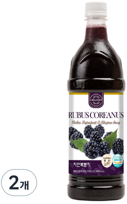 차전 자연에서온 복분자 원액, 900ml, 2개