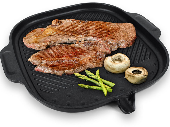 유피트 인덕션 겸용 IH 와이드 고기불판, 33cm, 1개