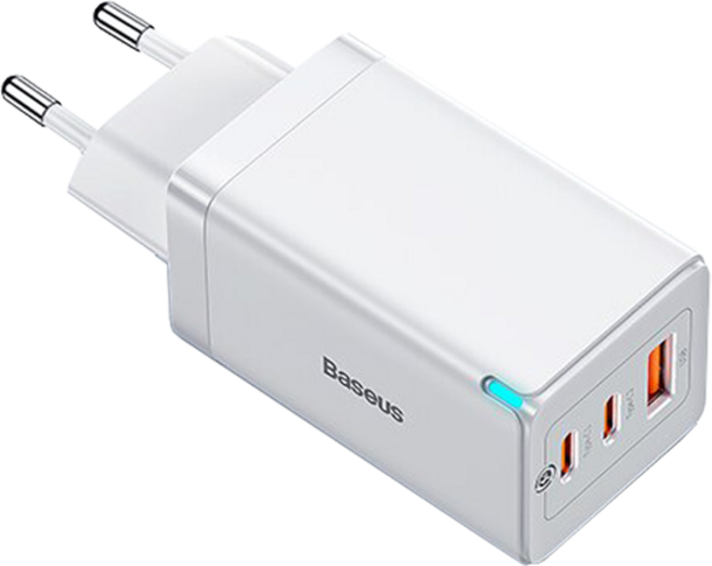 베이스어스 GaN3 PRO 멀티 포트 미니 PD 고속 충전기 65W, 1개, 화이트