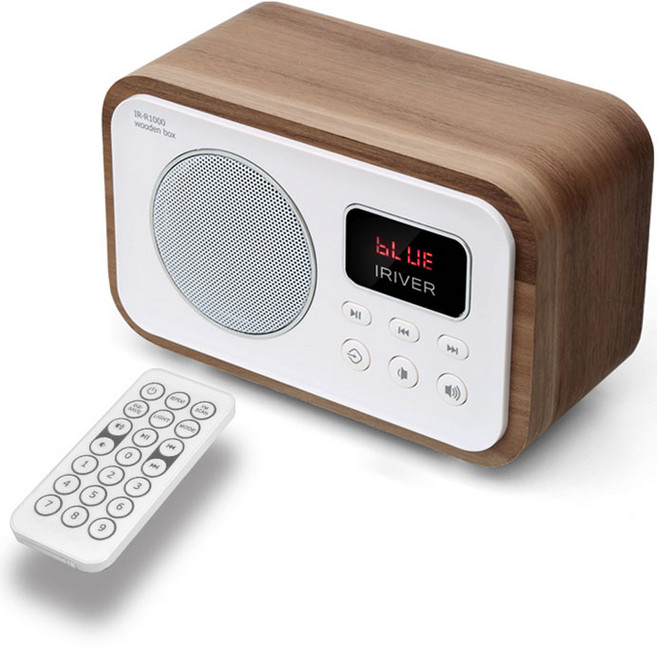 아이리버 WOODEN BOX 블루투스 스피커, IR-R1000, 혼합색상