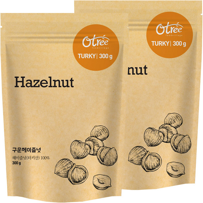 오트리 구운 헤이즐넛, 300g, 2개