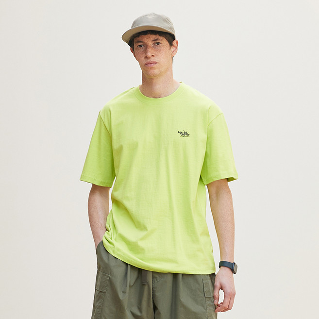 플루크 남녀공용 슬램로고 통기성 반팔 티셔츠 FST189C