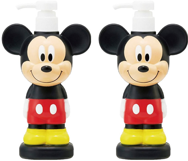 스케이터 BSSB6 페이스 디스펜서 480ML 미키마우스, 혼합색상, 2개