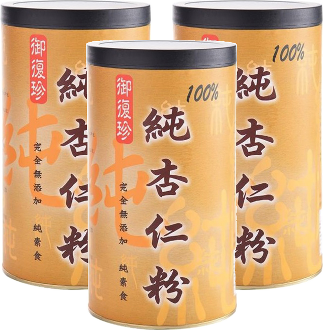 御復珍 100%純杏仁粉 無添加糖 純素, 300g, 3罐