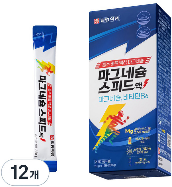 일양약품 마그네슘 스피드액 14p, 280g, 12개
