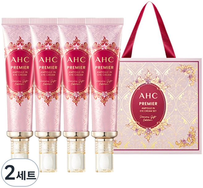 AHC 프리미어 앰플인 아이크림 프레셔스 기프트 에디션 4개입, 160ml, 2세트