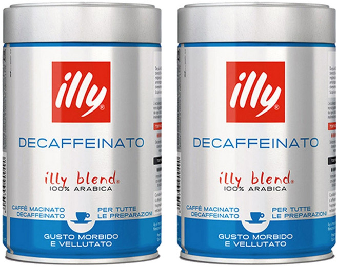 일리 디카페인 그라운드 분쇄원두, 250g, 2개