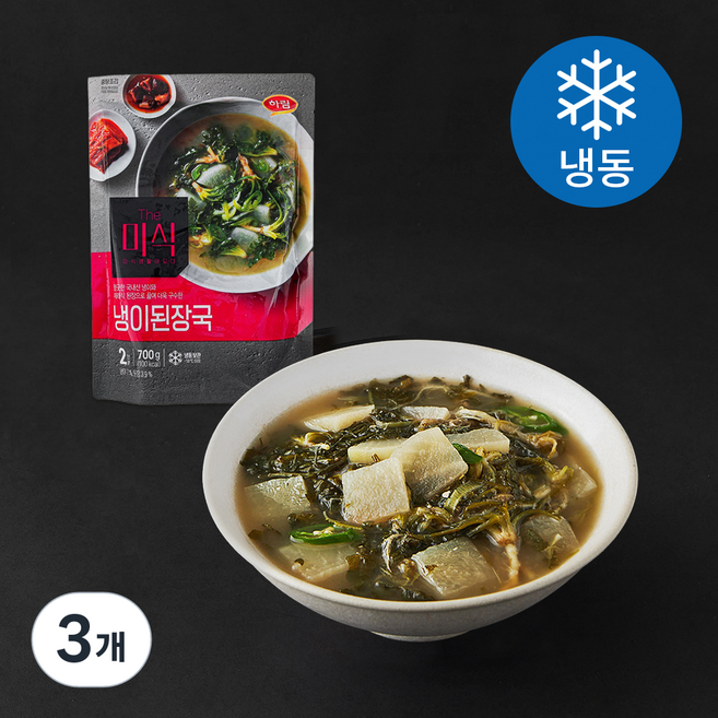 더미식 냉이 된장국 2인분 (냉동), 700g, 3개