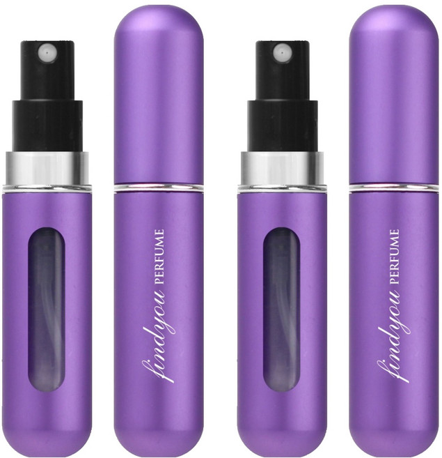 파인듀 향수 공병 5ml, 퍼플 무광, 2개