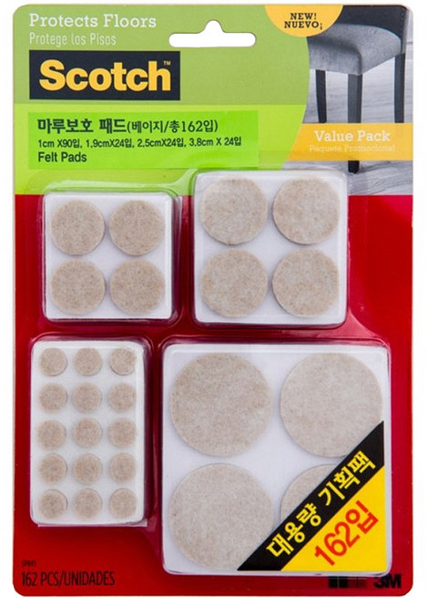 스카치 마루보호패드 대용량 SP845, 베이지, 1개