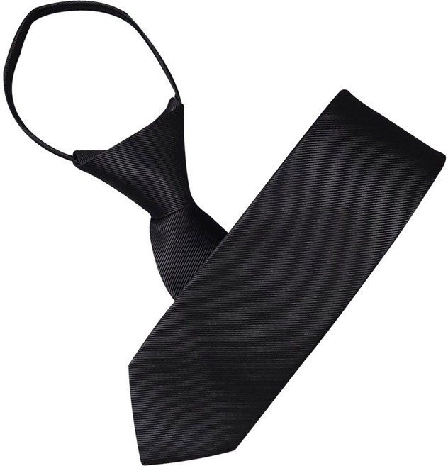 더셔츠스튜디오 남성용 트윌 솔리드 지퍼넥타이 TN318