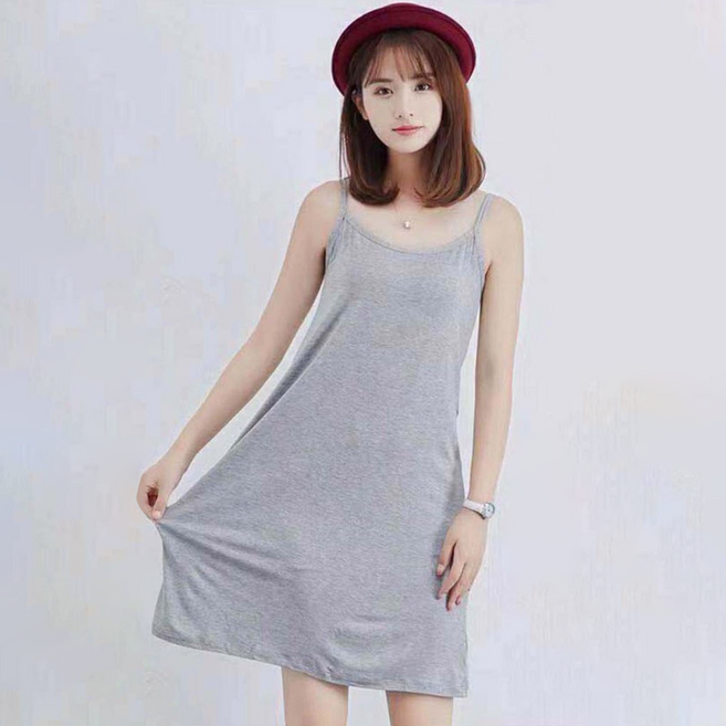 투이스타 모달 나시 원피스 속치마 슬립