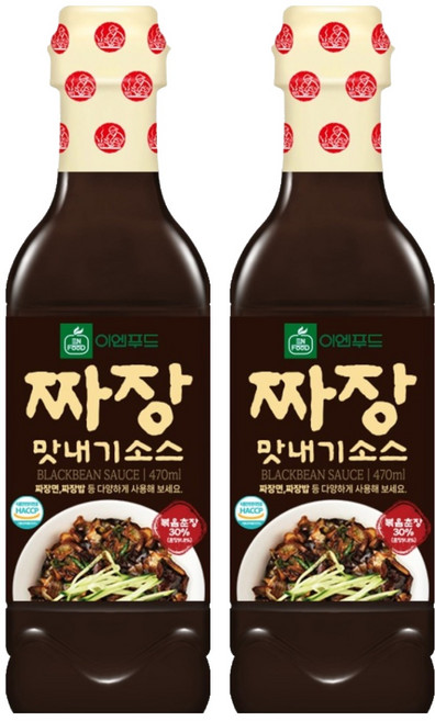 이엔푸드 짜장 맛내기 소스, 470ml, 2개
