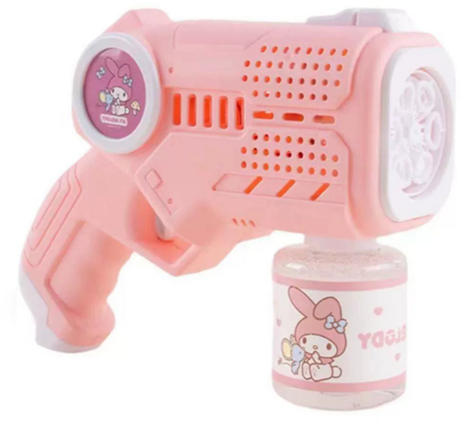 Sanrio 三麗鷗 兒童玩具泡泡槍, 1個, 粉色