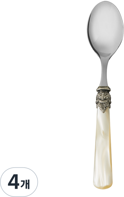 EME 나폴레옹 커트러리 테이블스푼, 펄 아이보리, 단품, 4개