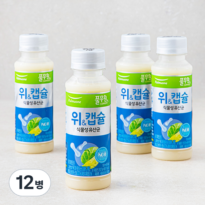 풀무원녹즙 위 & 캡슐 식물성유산균, 130ml, 1개입, 12개