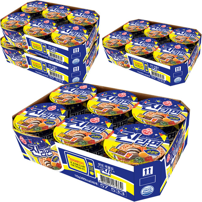 오뚜기 진라면 순한맛 용기 110g, 24개