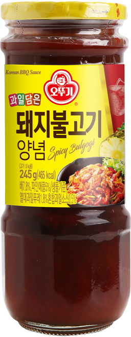 오뚜기 과일담은 돼지불고기 양념, 245g, 3개