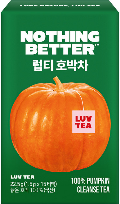 럽티 호박차, 1.5g, 15개입, 1개