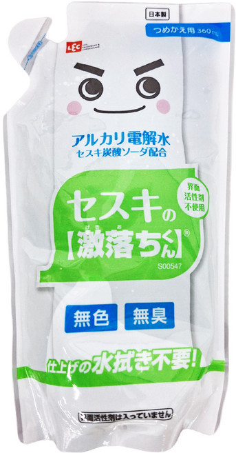 LEC 激落君 倍半碳酸鈉電解水 補充包, 360ml, 4包