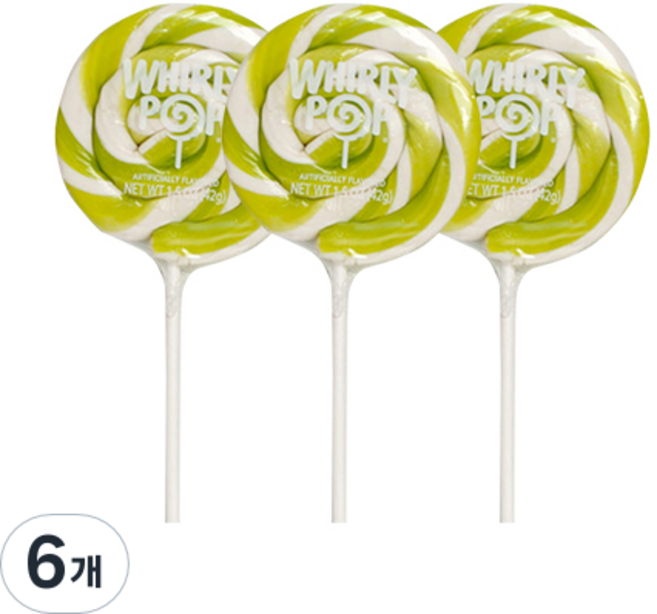 휘리팝 애플향 캔디, 42g, 6개