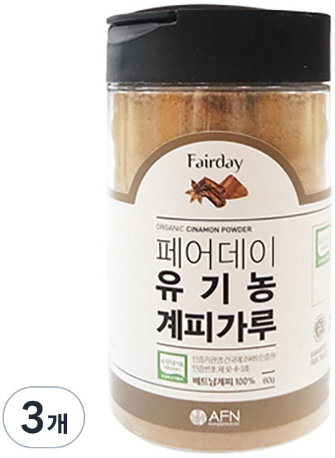 페어데이 유기농 계피가루, 60g, 3개