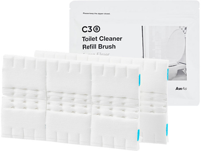 어웨이크어슬립 리필 변기클리너 레몬향 12회분, 1세트