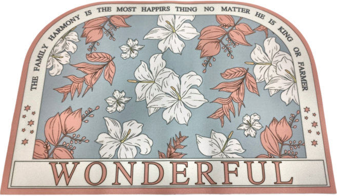 軟式珪藻土地墊, 百合物語藍