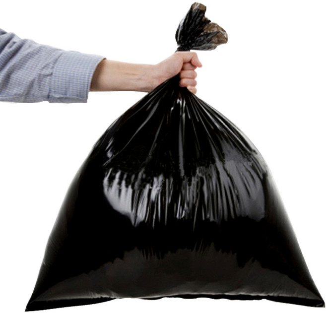 담다비닐 쓰레기 비닐봉투 검정 100p, 40L, 1개