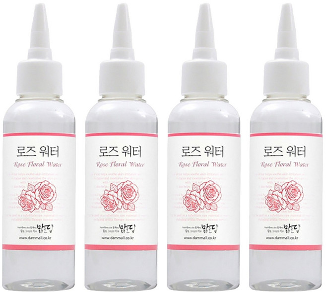 맑을담 로즈워터 에센스, 100ml, 4개