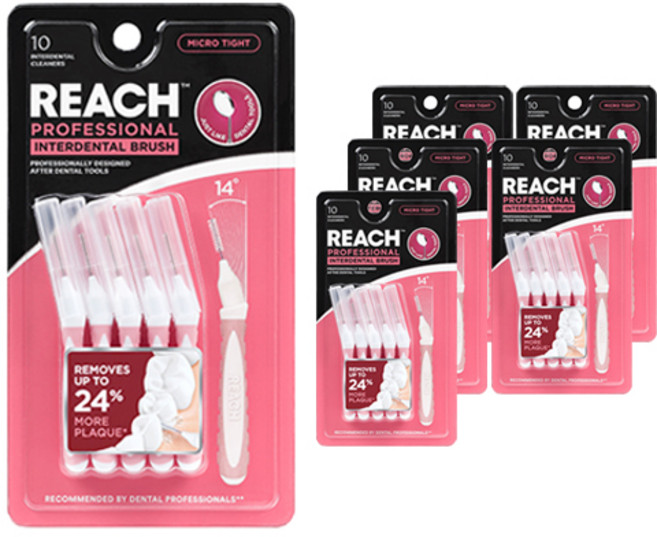 리치 와이어 치간칫솔 마이크로 타이트, 10개입, 6개