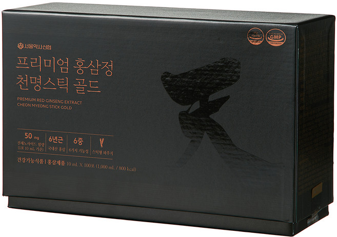 Seoul Pharmacist Credit Union 頂級紅參精天命棒黃金版 100入, 1個, 1L