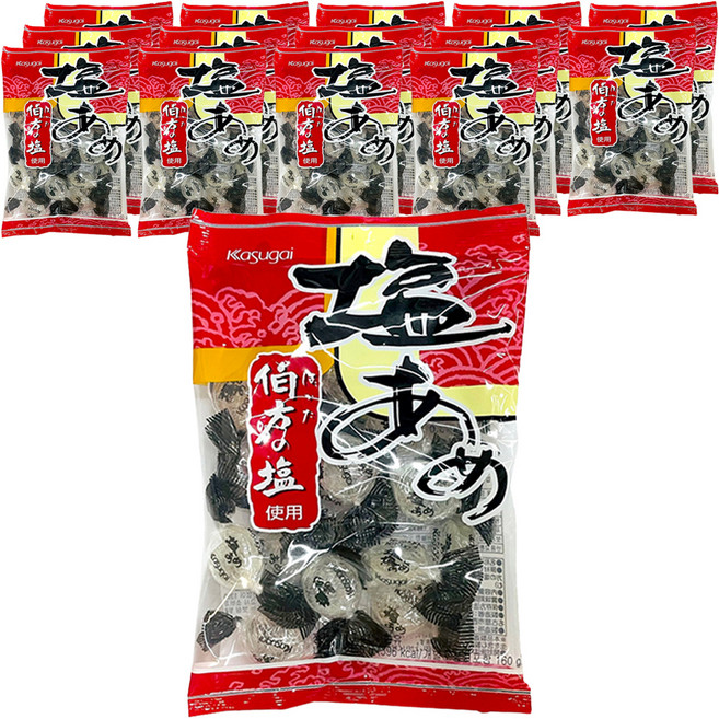 카수가이 시오 아메 소금사탕, 140g, 15개