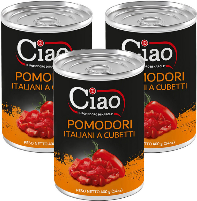 Ciao 喬爾番茄 碎粒番茄, 400g, 3罐