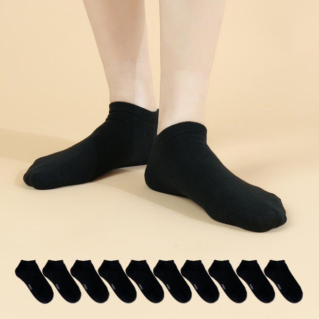 착스 여성 프리미엄 앞코보강 스니커즈 발목 양말 10켤레 세트