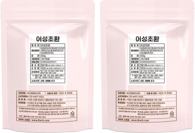 자연초 어성초환, 2개, 300g