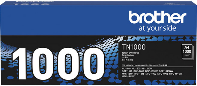 brother 兄弟牌 印表機碳粉匣 TN-1000, 黑色, 1個