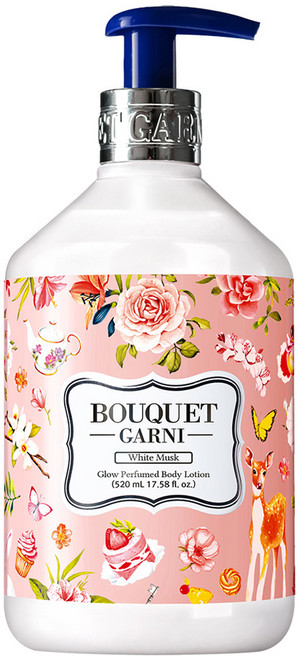 부케가르니 프레그런스드 바디로션 화이트머스크향, 520ml, 1개