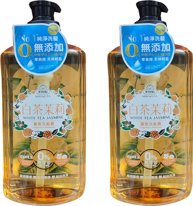 美吾髮 馨香洗髮露 白茶茉莉, 700ml, 2瓶