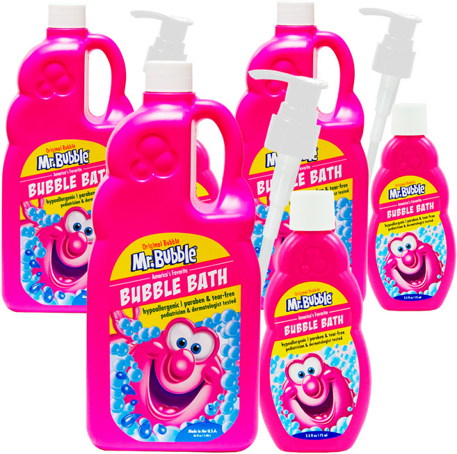 미스터버블 오리지널 버블바스 딸기향 1060ml + 75ml + 펌프, 3세트, 1.135L