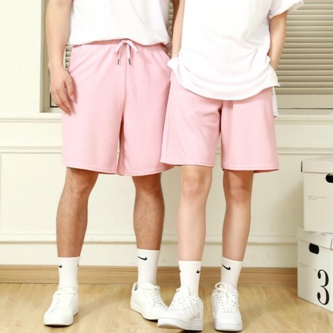 텐클로 남여공용 빅사이즈 밴드 와플 반바지 TC-908