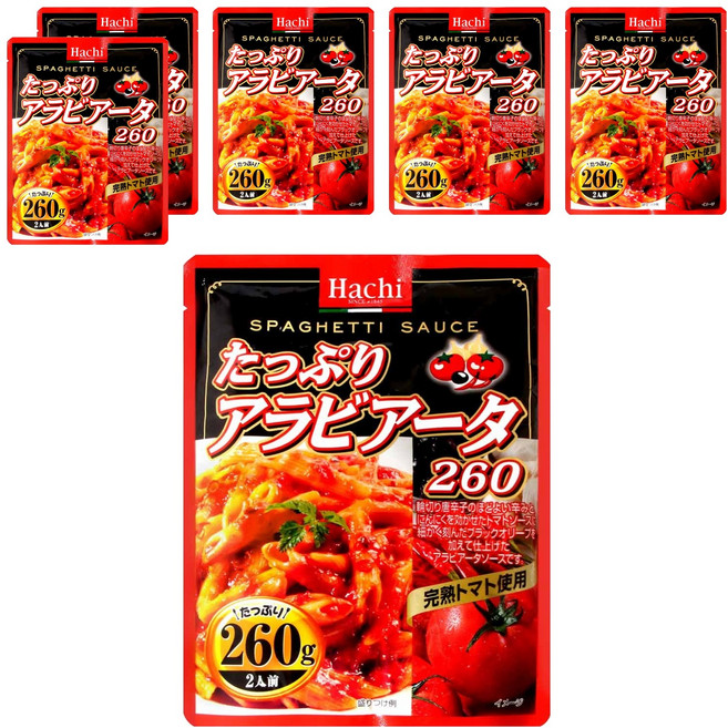 HACHI 義麵醬 辣蕃茄, 260g, 6包