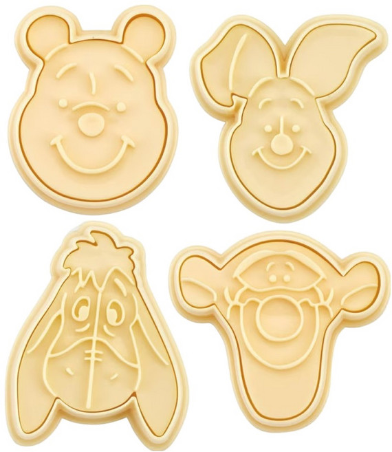 Skater 餅乾壓模, POOH 家族 米黃色, 1組